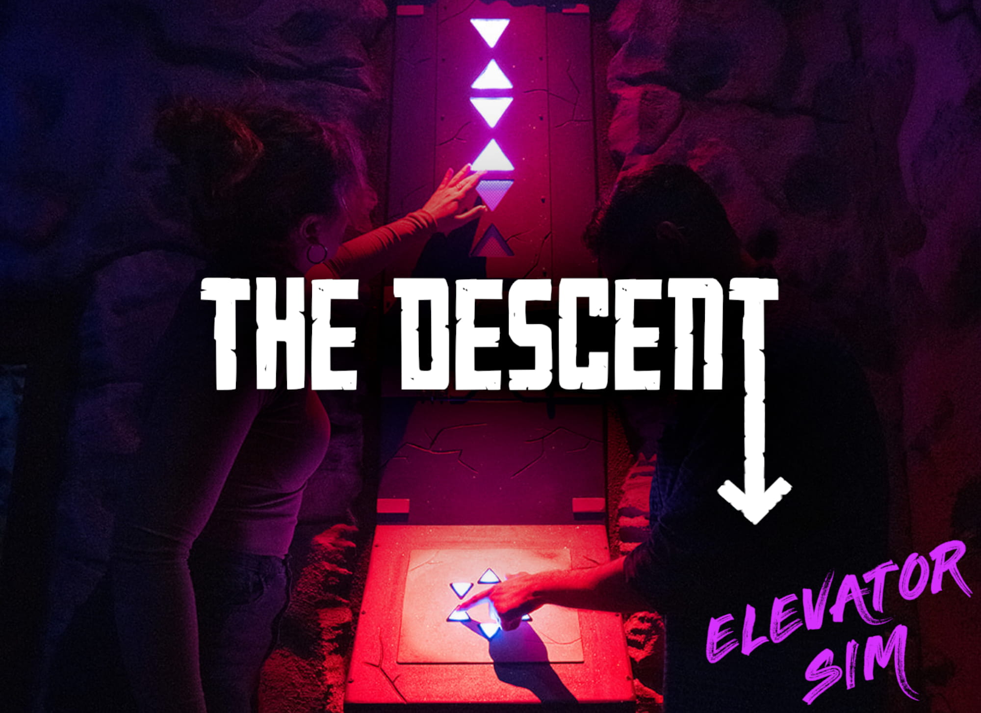 The Descent Escape Room Adventure. Elevator Sim Escape Room.